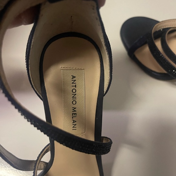 Blue Rhinestone Block Heels - Picture 14 of 15